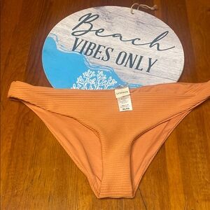 L*Space Textured Rust Bikini Bottom